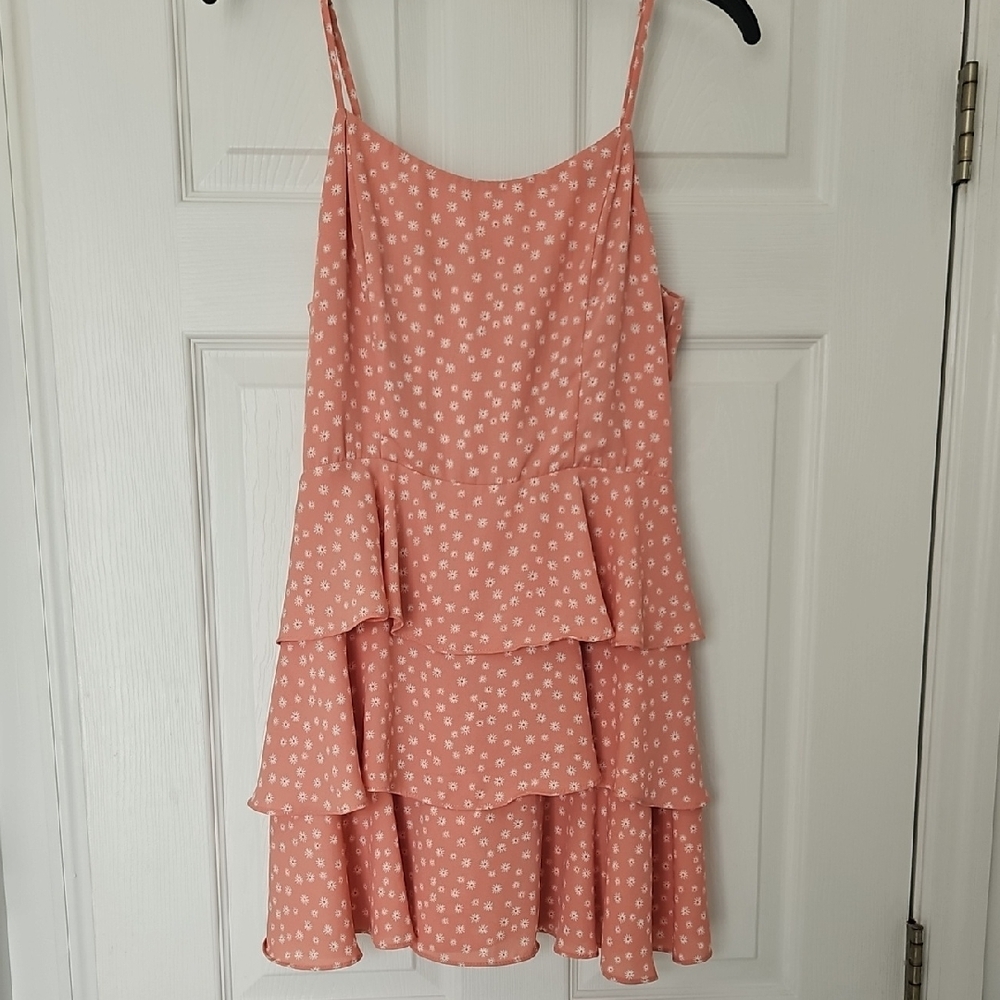 Coral Floral Dress, Forever 21